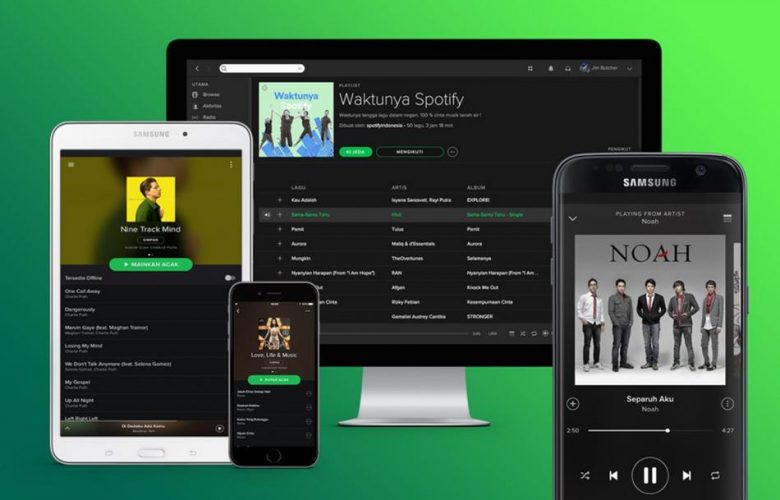 spotify bisa diakses di berbagai perangkat
