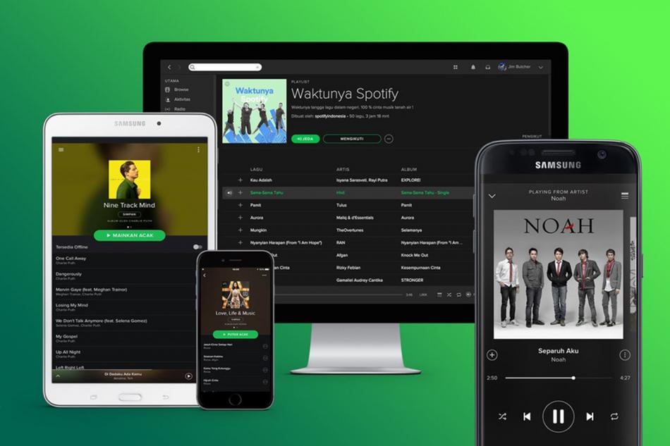 spotify bisa diakses di berbagai perangkat